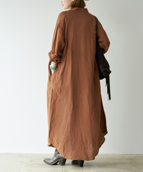 Deuxieme Classe（ドゥーズィエムクラス） ワンピース LInen シャツ
