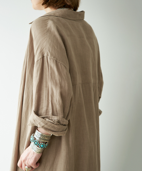 Deuxieme Classe（ドゥーズィエムクラス） ワンピース LInen シャツ