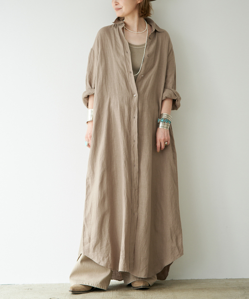 Deuxieme Classe（ドゥーズィエムクラス） ワンピース LInen シャツ