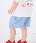 パンツ 綿レーヨン布帛ショートパンツ キッズ ...の詳細画像1