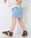 パンツ 綿レーヨン布帛ショートパンツ キッズ ...の詳細画像2