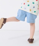 パンツ 綿レーヨン布帛ショートパンツ キッズ ...の詳細画像3