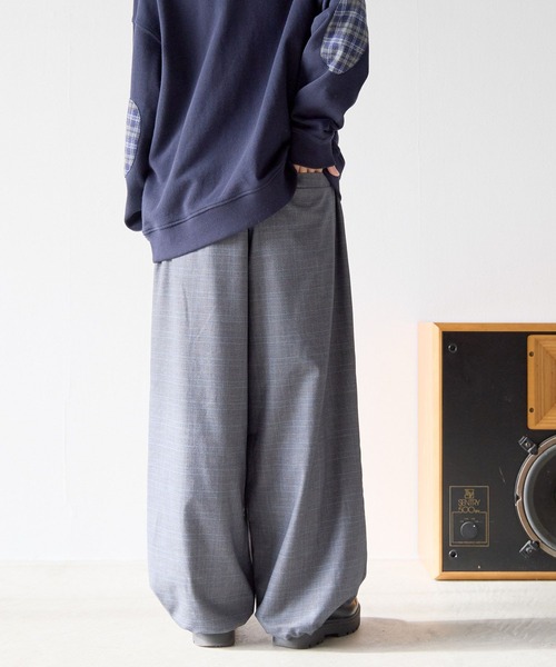 「PBLIM」 イージーパンツ MEDIUM ライトグレー レディース_画像3