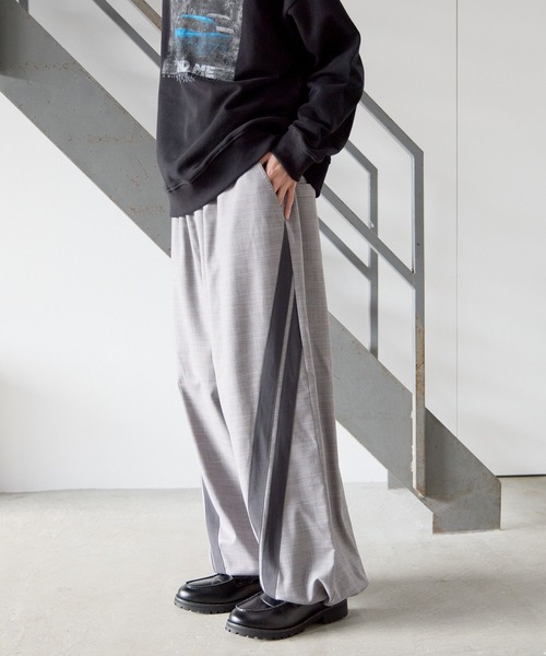 「PBLIM」 イージーパンツ MEDIUM ライトグレー レディース_画像9