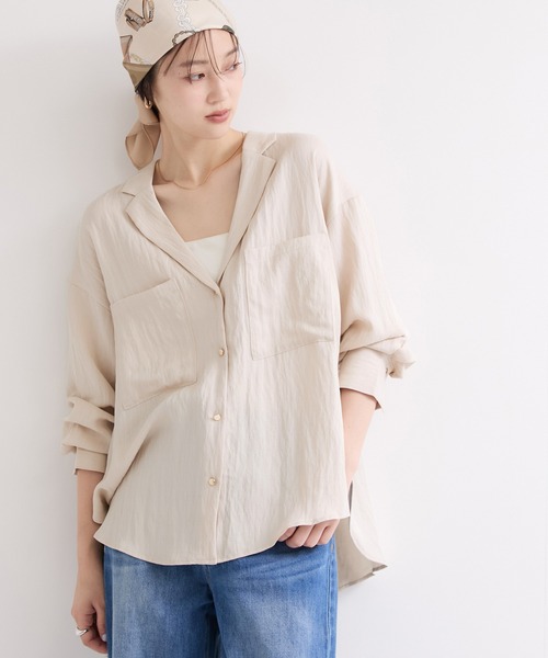 le cercle ADAM ET ROPE' ブラウス シャツ 開襟シャツジャケット