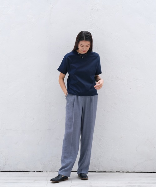 AKTE tシャツ ハイゲージスムースTシャツ レディース : ZOZOTOWN