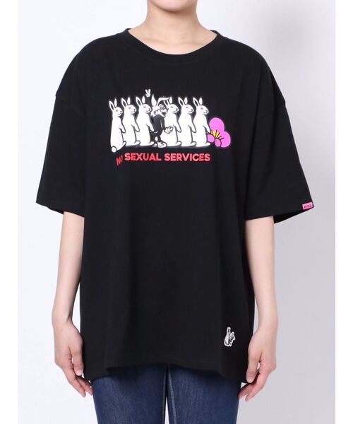 GYDA（ジェイダ） tシャツ 半袖 GYDA×#FR2梅 turn waiting Bunny BIG T