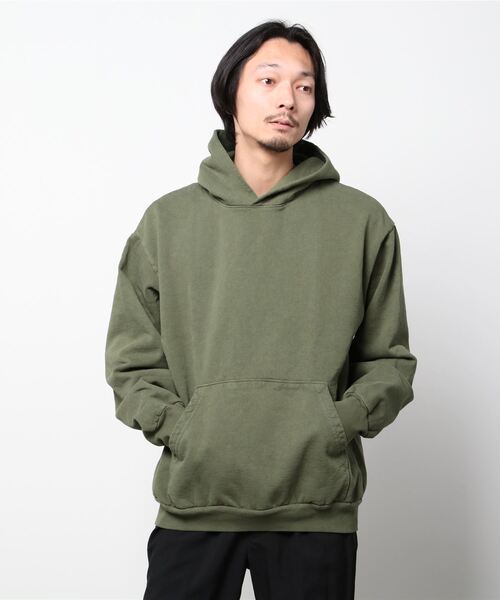 Losangeles apparelUSAコットン ベージュ パーカー M Losangeles apparelUSAコットン ベージュ パーカー M