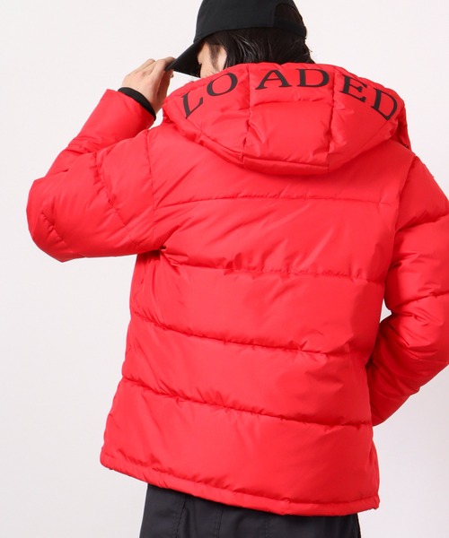 EVOLUTION ダウンジャケット ダウン Logo print switching down jacket 