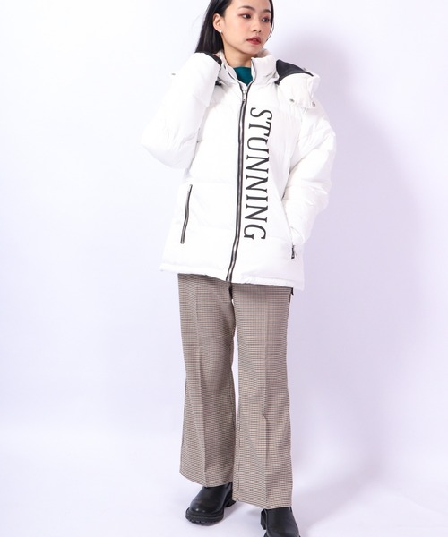 ダウンジャケット ダウン Logo print switching down jacket / ロゴプリント 切替ダウンジャケット unisex_10