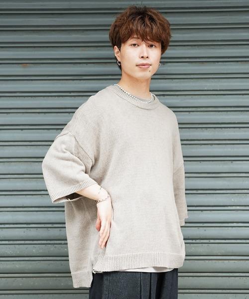 En serio TOKYO tシャツ リネンコットン ルーズシルエット