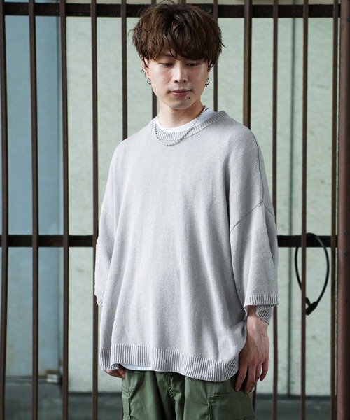 En serio TOKYO tシャツ リネンコットン ルーズシルエット