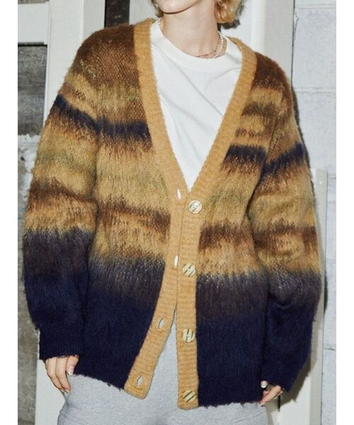 カーディガン 「VEQUM」MOLE KNIT CARDIGUAN レディース VEQUM】MOLE KNIT CARDIGUAN｜エモダの通販｜&mall（アンド