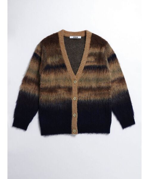 VEQUM カーディガン 「VEQUM」MOHAIR KNIT CARDIGAN レディース
