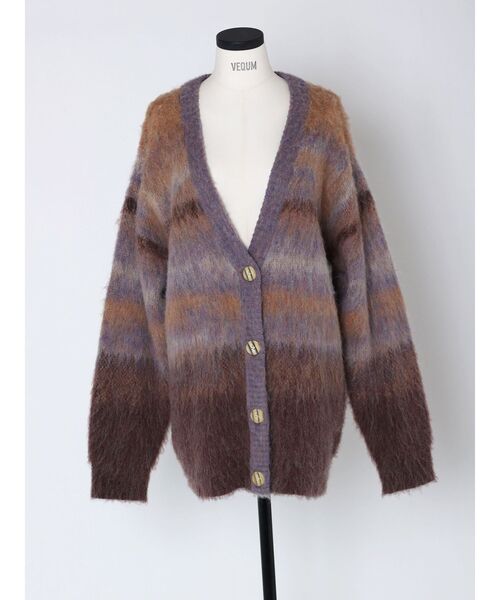カーディガン 「VEQUM」MOLE KNIT CARDIGUAN レディース VEQUM】MOLE KNIT CARDIGUAN｜エモダの通販｜&mall（アンド