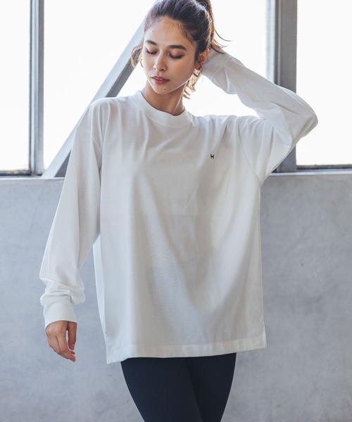 tシャツ 「HEREIAM」速乾／ミラーロゴロングスリーブ（ユニセックス） レディース メンズ HEREIAM tシャツ 「HEREIAM」速乾／ミラーロゴロングスリーブ