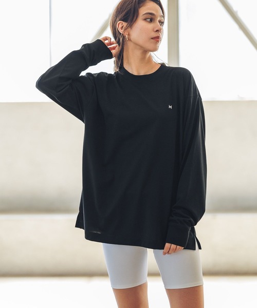 tシャツ 「HEREIAM」速乾／ミラーロゴロングスリーブ（ユニセックス） レディース メンズ HEREIAM tシャツ 「HEREIAM」速乾／ミラーロゴロングスリーブ