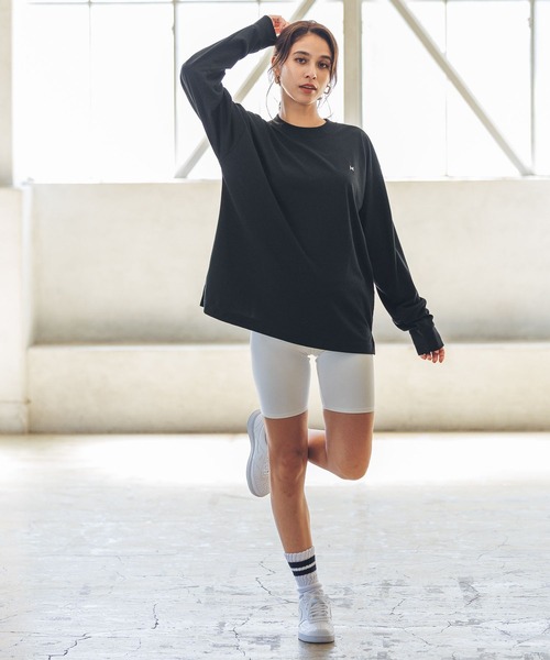 HEREIAM tシャツ 「HEREIAM」速乾／ミラーロゴロングスリーブ