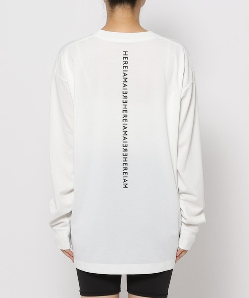 HEREIAM tシャツ 「HEREIAM」速乾／ミラーロゴロングスリーブ