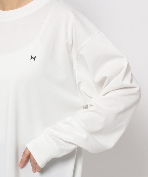 HEREIAM tシャツ 「HEREIAM」速乾／ミラーロゴロングスリーブ