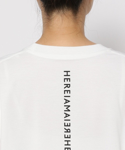 HEREIAM tシャツ 「HEREIAM」速乾／ミラーロゴロングスリーブ