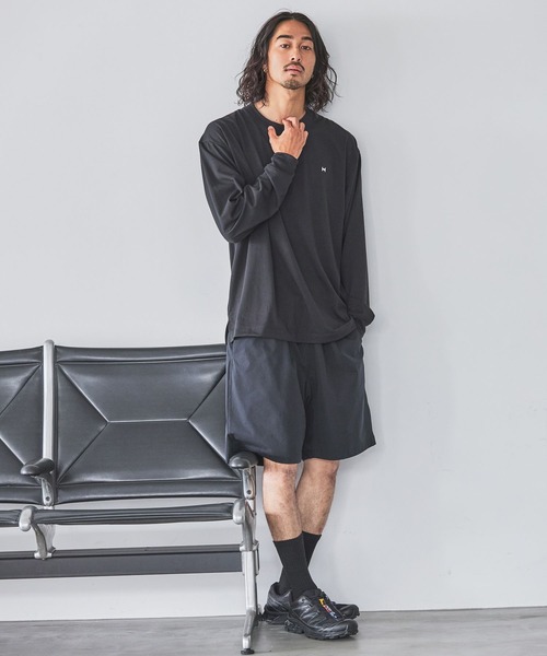 HEREIAM tシャツ 「HEREIAM」速乾／ミラーロゴロングスリーブ（ユニ