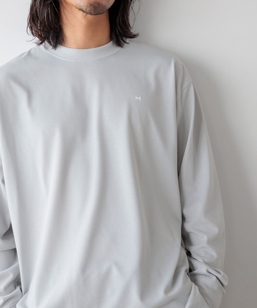HEREIAM tシャツ 「HEREIAM」速乾／ミラーロゴロングスリーブ（ユニ
