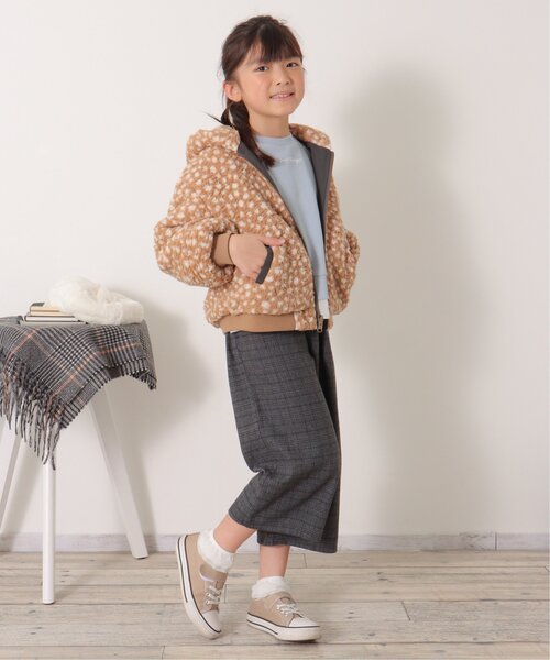 ボアブルゾン　160 ikka ブルゾン アウター リバーシブルボアブルゾン（110~160cm
