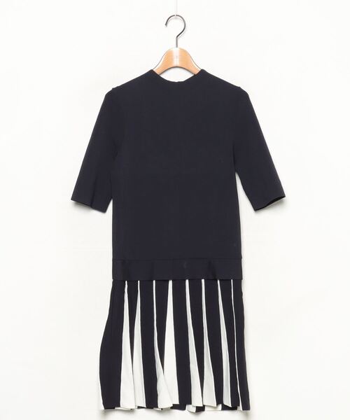 Ted Baker」 ストライプ柄ニットワンピース 1 ネイビー レディース 