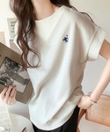 tシャツ ポコポコ素材で大人フレンチ。オーガニ...の詳細画像5