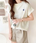 tシャツ ポコポコ素材で大人フレンチ。オーガニ...の詳細画像4