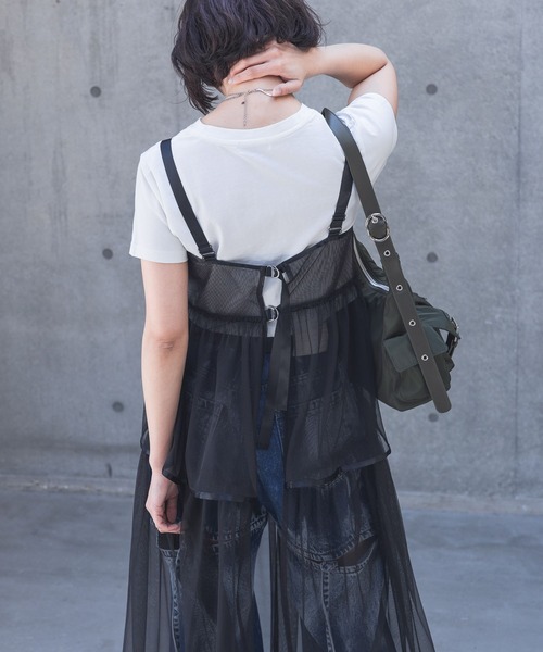PAGEBOY ワンピース チュールオーバーキャミワンピース