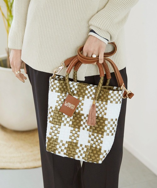 かごバッグ カゴバッグ WOVEN (ウーヴン) / メキシコ製 2WAY ミニ