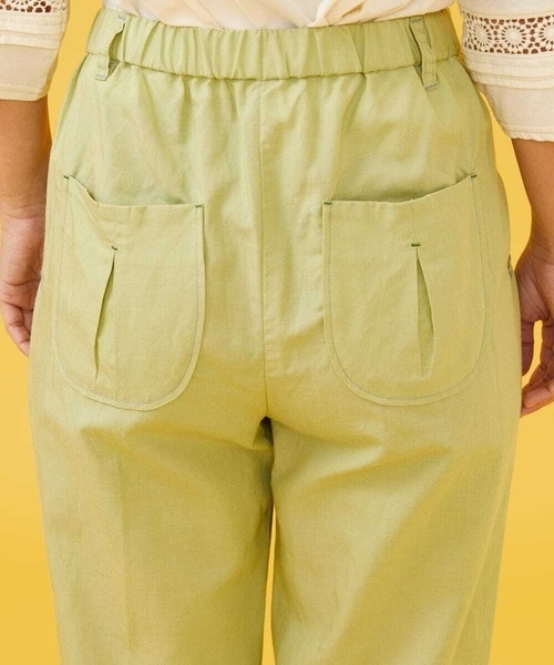 Jocomomola（ホコモモラ） パンツ テンセルリネン テーパードパンツ