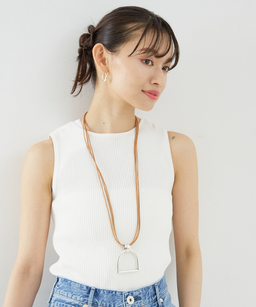 【CXC/シーエックスシー】 レザーコードネックレス シルバー 牛革 CXC シーエックスシー ／ハート レザーコードネックレス