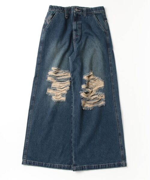 genzai ジーンズ genzai Crushed Baggy Denim Pants メンズ : ZOZOTOWN 