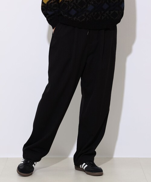 BEAMS HEART パンツ ワンタック ワイド テーパード メンズ