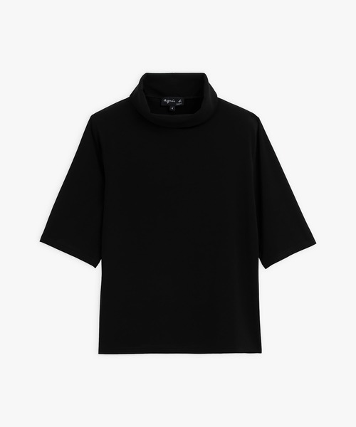 agnes b.（アニエスベー） tシャツ ハイネック 五分袖 トップス ”Moree