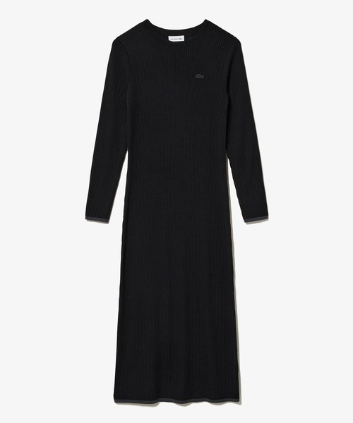 LACOSTE（ラコステ） ワンピース ウォッシャブルウール リブニット