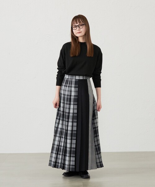 ニット セーター GREY LABEL ウールコットンモックネックニット レディース MACKINTOSH PHILOSOPHY ニット セーター GREY LABEL ウール