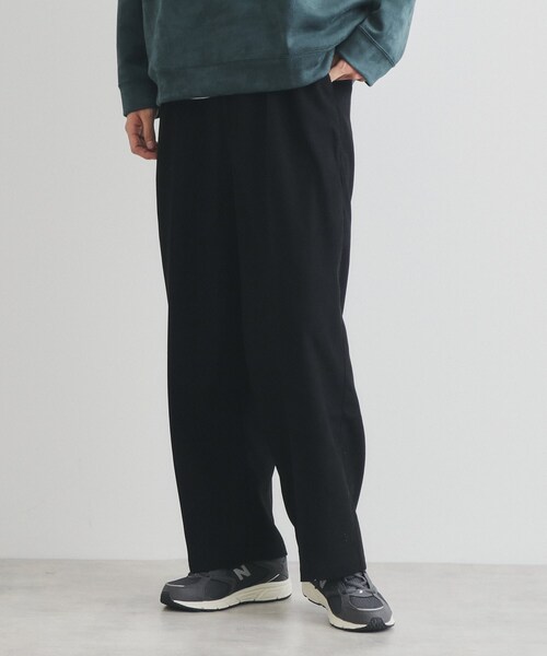 THE SHOP TK パンツ ツータックワイドストレートスラックス