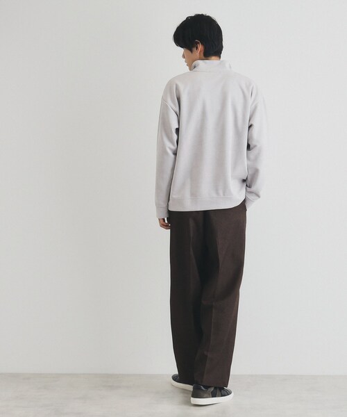 THE SHOP TK パンツ ツータックワイドストレートスラックス