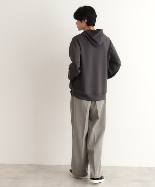 THE SHOP TK パンツ ツータックワイドストレートスラックス