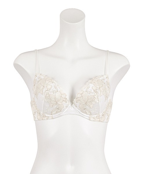 RAVIJOUR カラフルフラワーグラマーアップブラ3点セット E75 M RAVIJOUR ブラジャー フローラルフラワー グラマーアップ ブラ