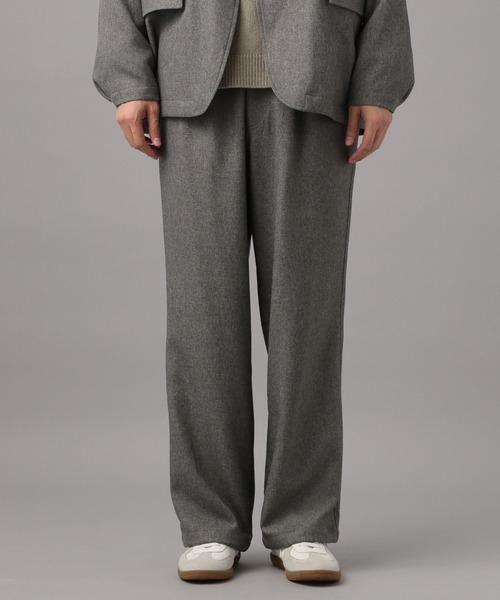 It出品です。 セール】ソフトツイルタックワイドパンツ【洗濯機洗い可】（その他