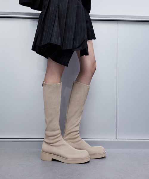 CHARLES ＆ KEITH ブーツ チャンキーソール ロングブーツ