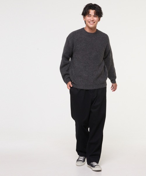 coca（コカ） セーター ニット モヘヤ風クルーネックニットトップス