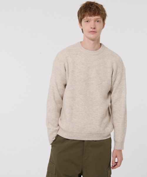 coca（コカ） セーター ニット モヘヤ風クルーネックニットトップス