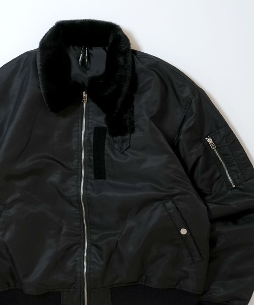 おしゃれスタ ma1 ma-1 Vintage-like heavy nylon twill B-15 flight