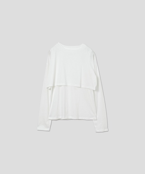 tシャツ 「WHYTO. / ホワイト」 LAYERED SET TEE レディース